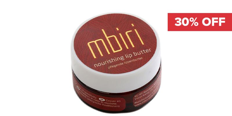 30% Off Mbiri Nourishing Lip Butter EXP 30.06.2026 While stocks last  Cover Image